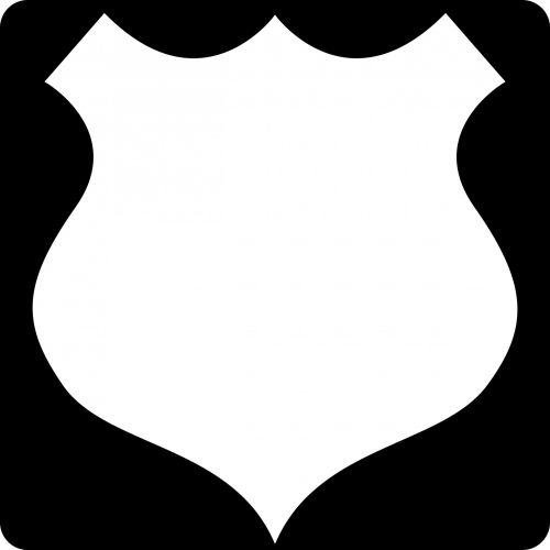 Badge, Shield White Clipart