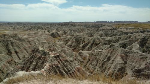 badlands rock landscape