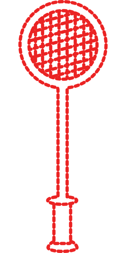 badminton bat silhouette