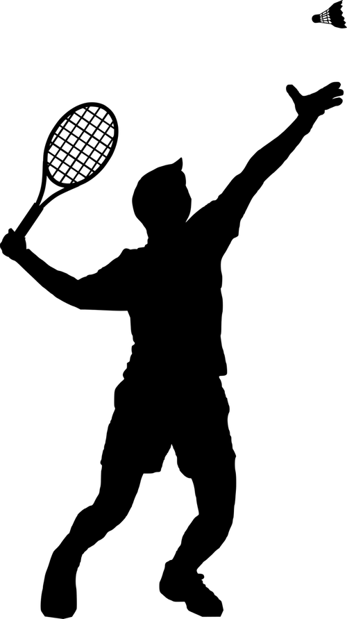 badminton  sport  silhouette