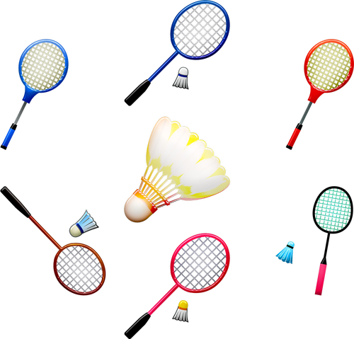 badminton  game  racket