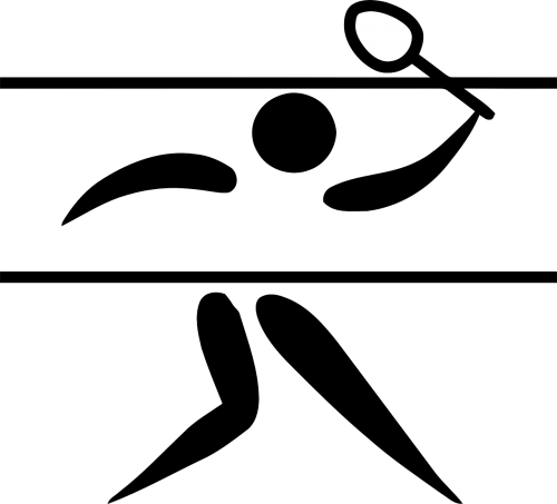 badminton sports logo