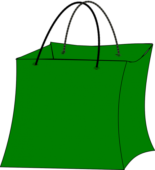 bag shopping green