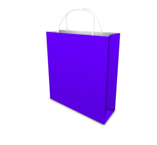 bag shopping blue