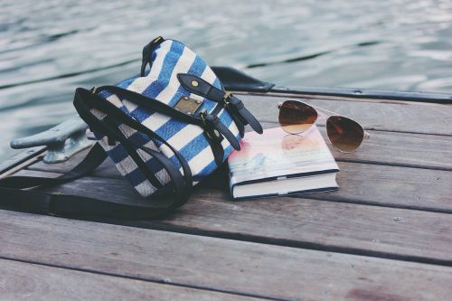 bag book sunglasses