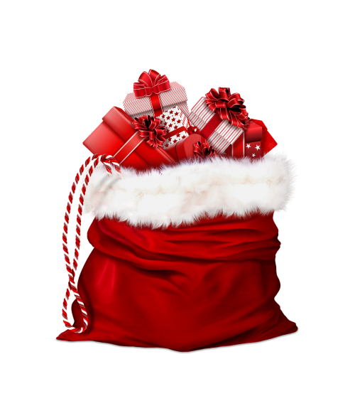 bag for gifts red bag bag of santa claus