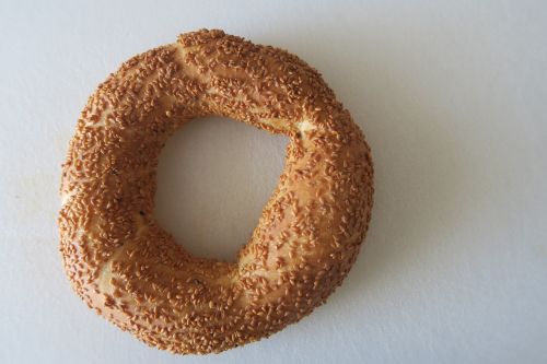 bagel food bread