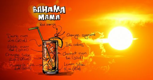 bahamas mama cocktail drink