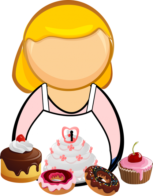 bake cake comic characters