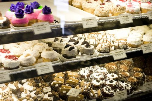 bake shop cupcakes display tasty treats