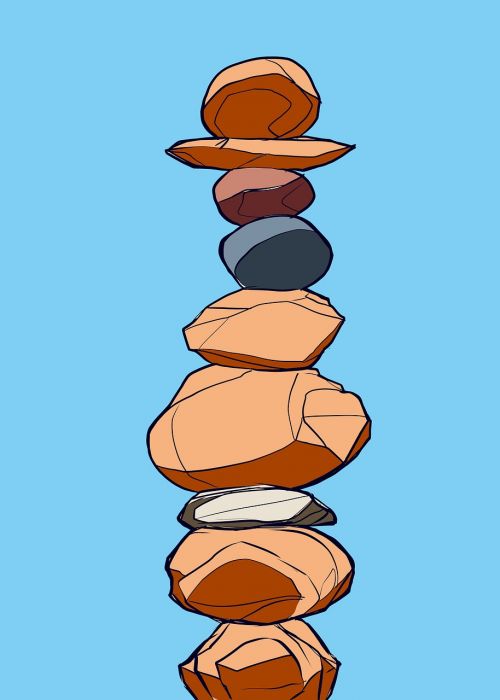 balance rocks stack