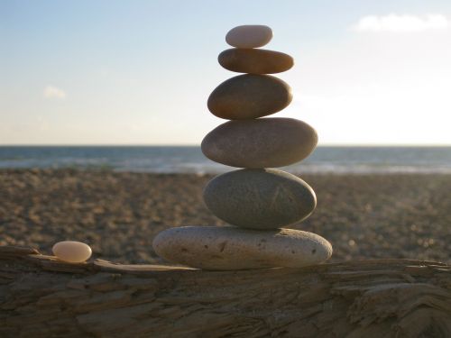 balance stones stacked