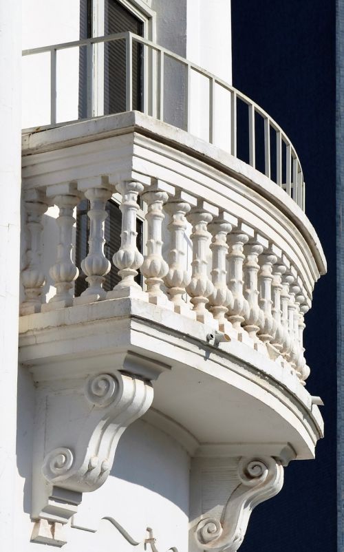 balcony old building