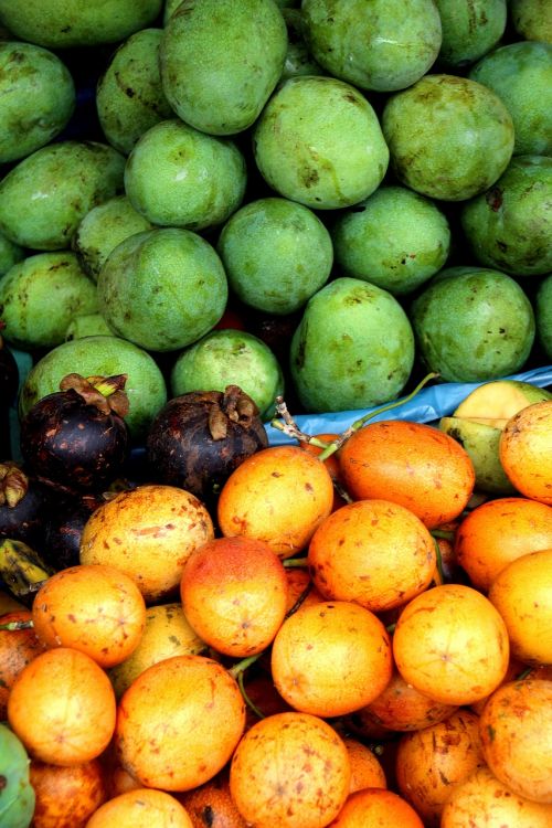 bali green fruit yellow fruit