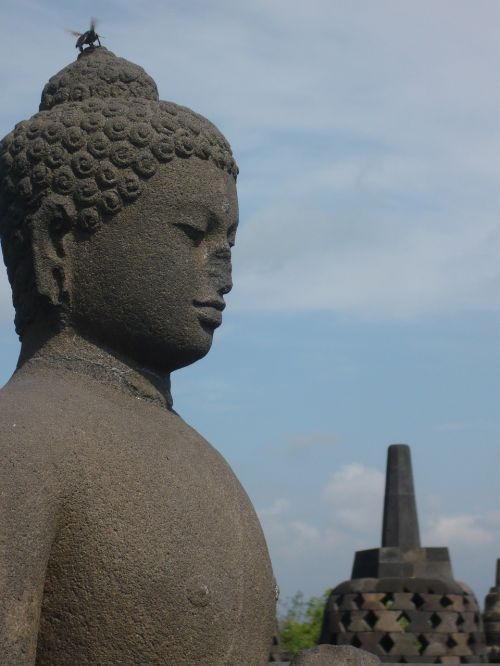 bali buddha statue borobudur