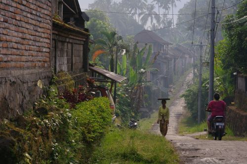 bali silhouette woman