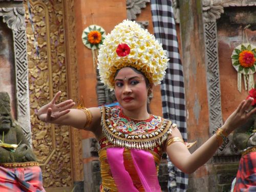 bali barong dance female dancer