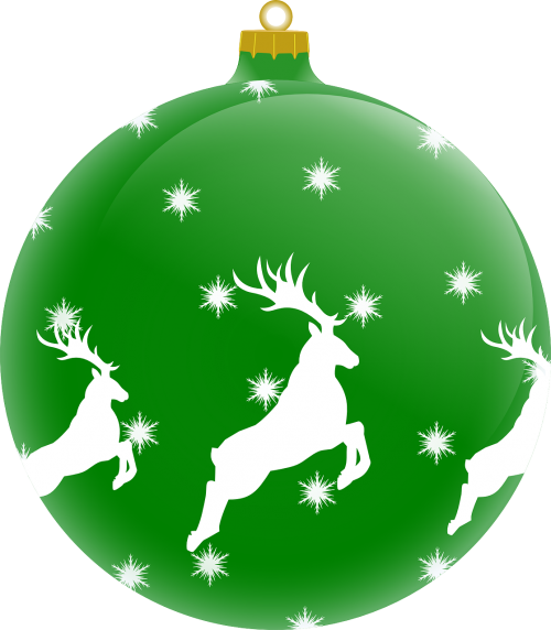 ball reindeer christmas bauble