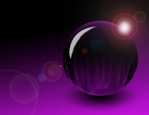ball purple background