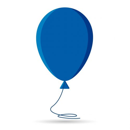 ball blue a balloon