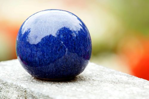 ball blue contemplation