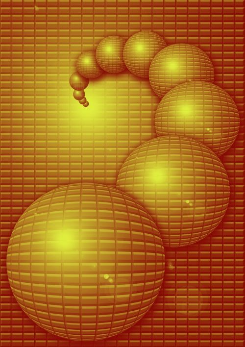 ball orange background