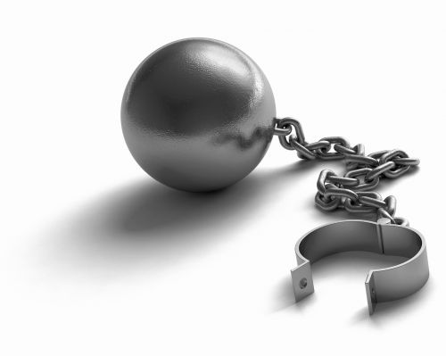 ball and chain restrain heavy
