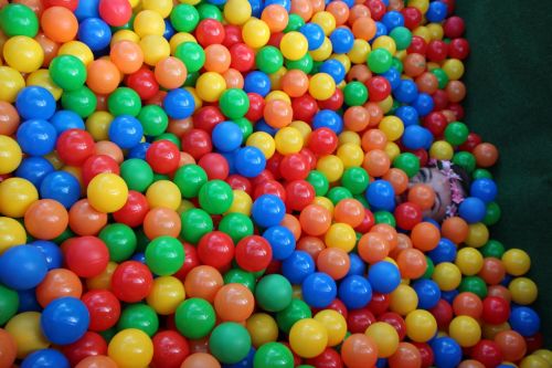 ball pit colorful balls
