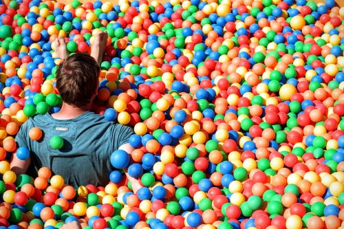 ball pit fun colorful