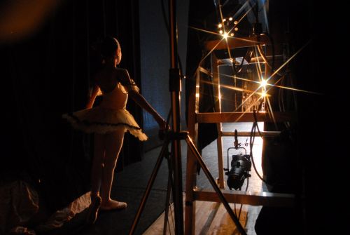 Ballerina At Backstage