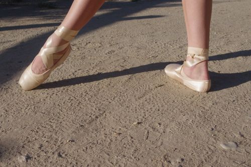 ballet feet dirt