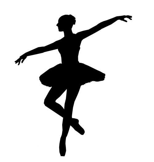 ballet dancer silhouette woman