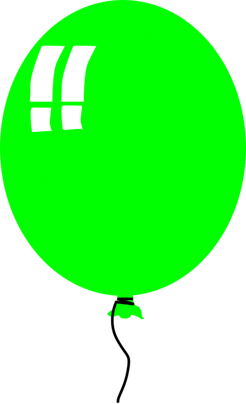 ballon green happy