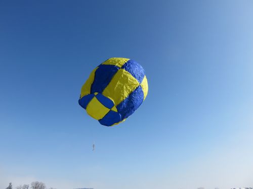balloon hot air blue