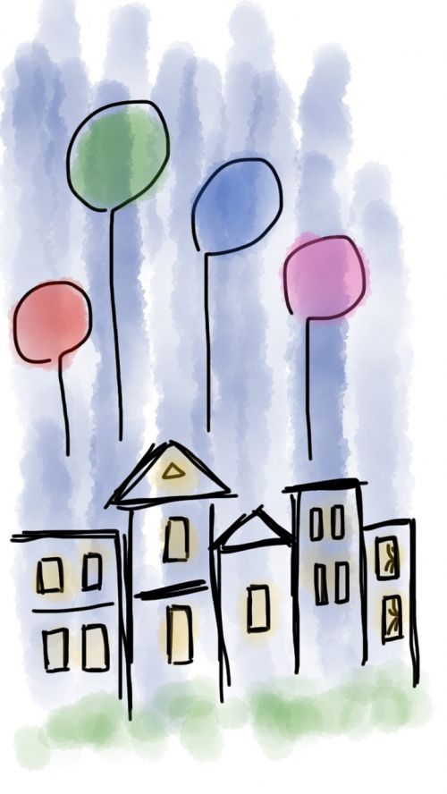 balloon house building