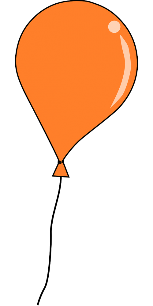 balloon party orange