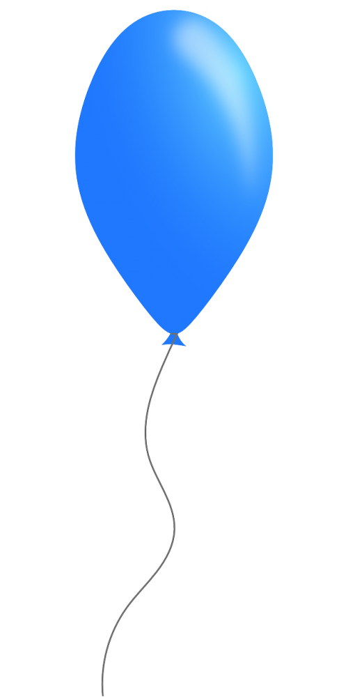 balloon party blue