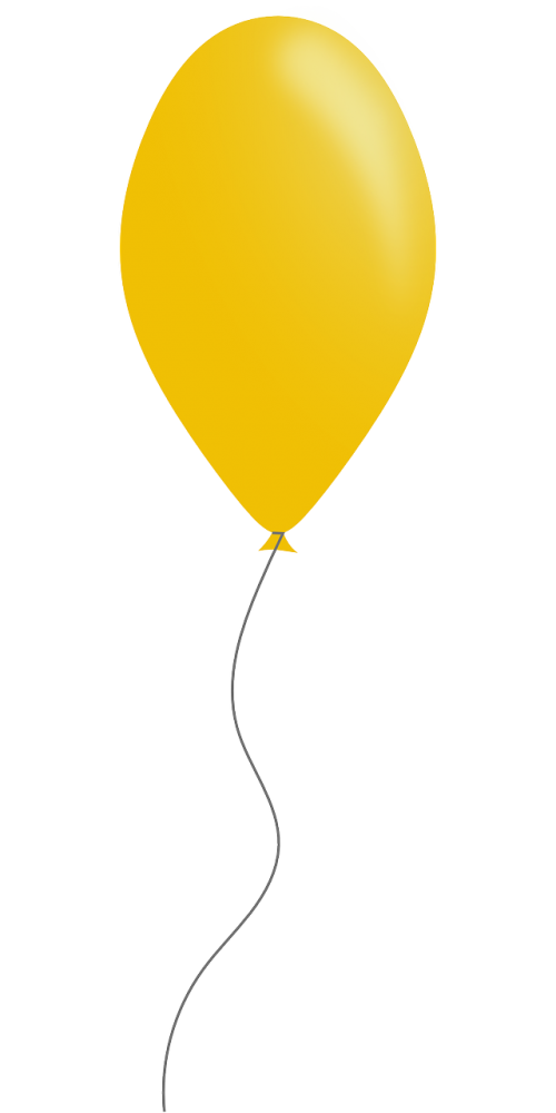 balloon party yellow