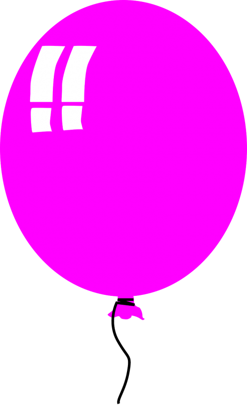 balloon purple birthday