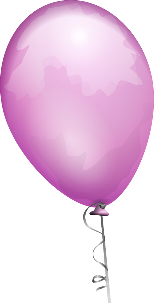 balloon purple shiny