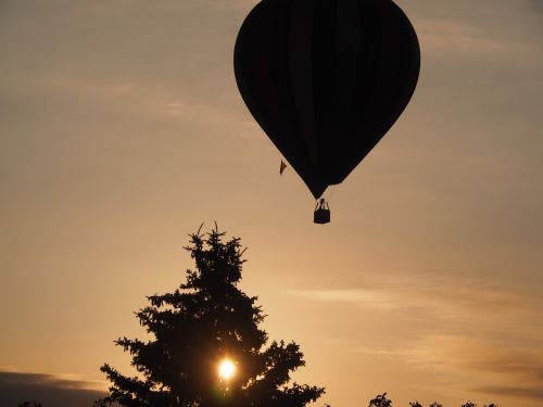 balloon hot air balloon sunrise