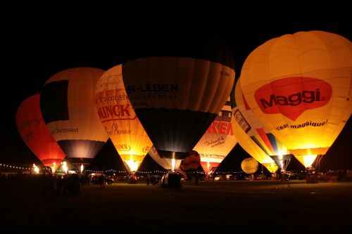 balloon night balloon glow