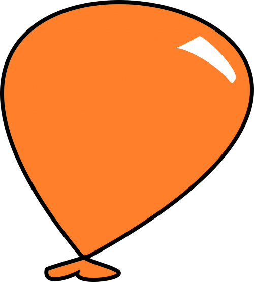 balloon orange air