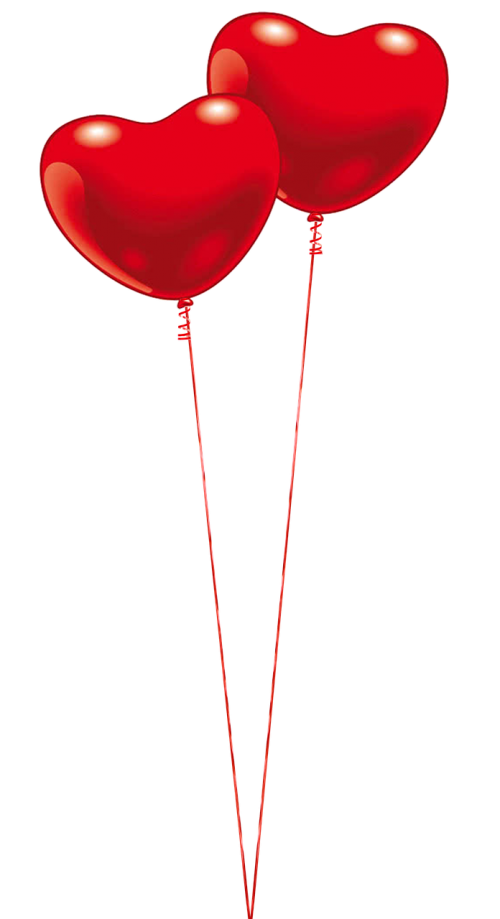 balloon heart red