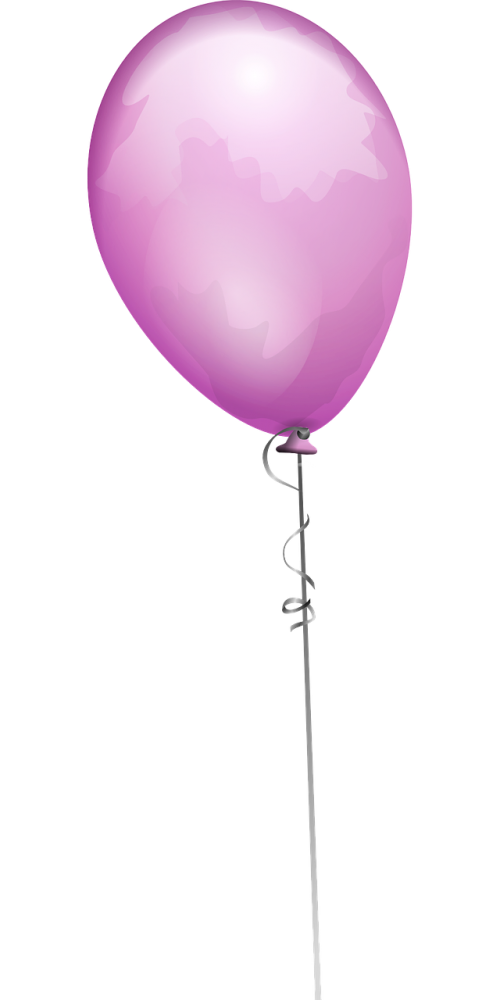 balloon purple string