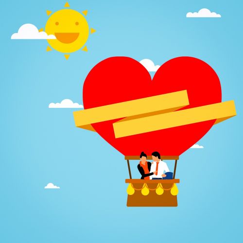 balloon love heart