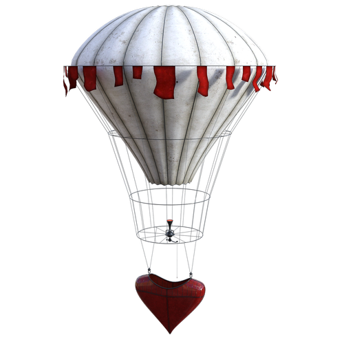 balloon  hot air  heart
