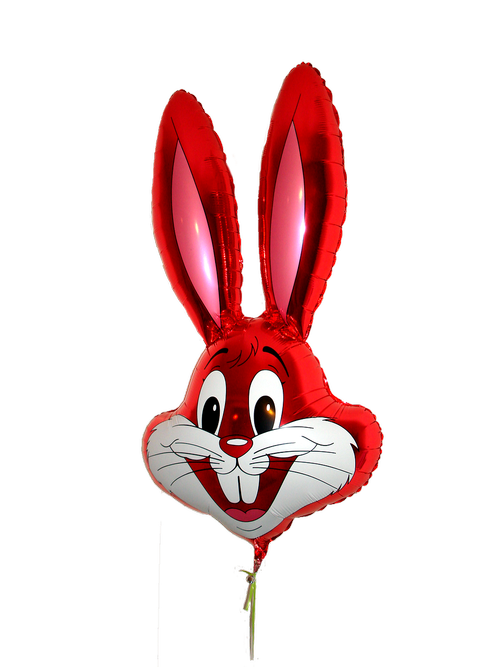 balloon  rabbit  red