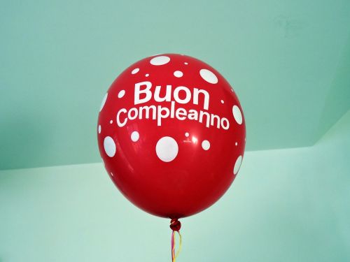 balloon birthday red