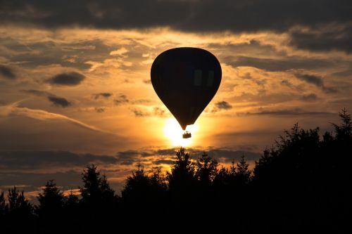balloon flight balloon sun